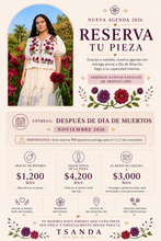 Cargar imagen en el visor de la galería, Reserva- TOP TERCIOPELO para Noviembre 2026 (Después de Día de Muertos)
